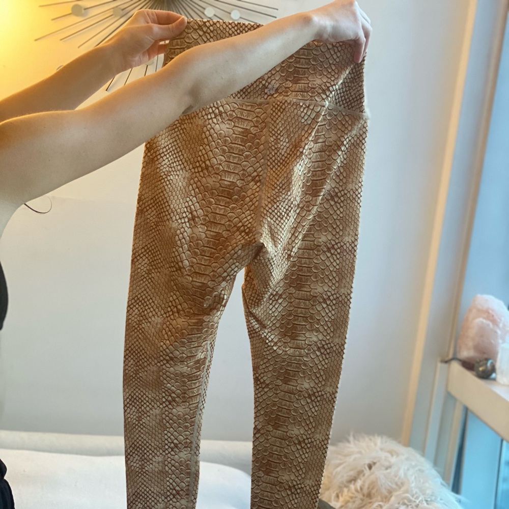 Weworewhat Snakeskin Python High Waist Leggings - image 7